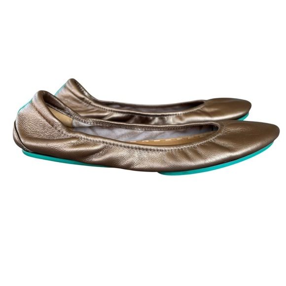 Tieks by Gavrieli Metallic Bronze Leather Ballet Flat Size 11 GUC - Picture 3 of 12